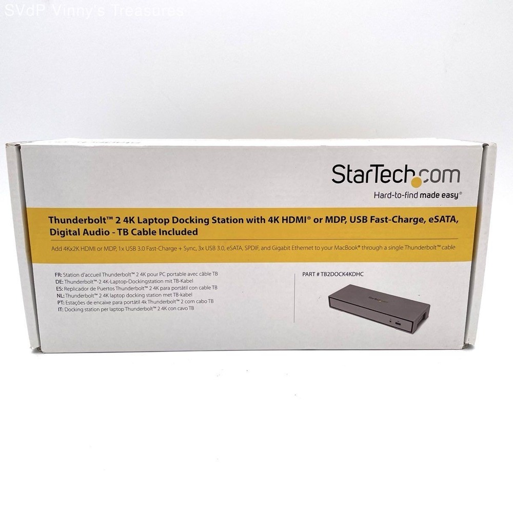 StarTech TB2DOCK4KDHC Thunderbolt 2 4K Docking Station HDMI Mini DisplayPort